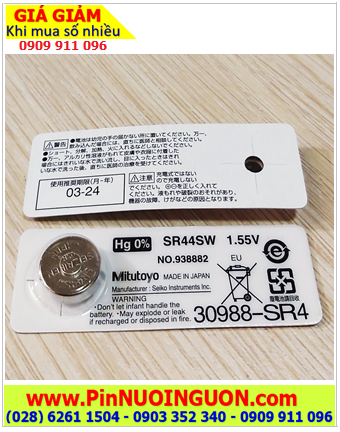 Seizaiken SR44, Pin thước kẹp Mitutoyo 1.55v Silver Oxide Seizaiken SR44 chính hãng _Xuất xứ NHẬT